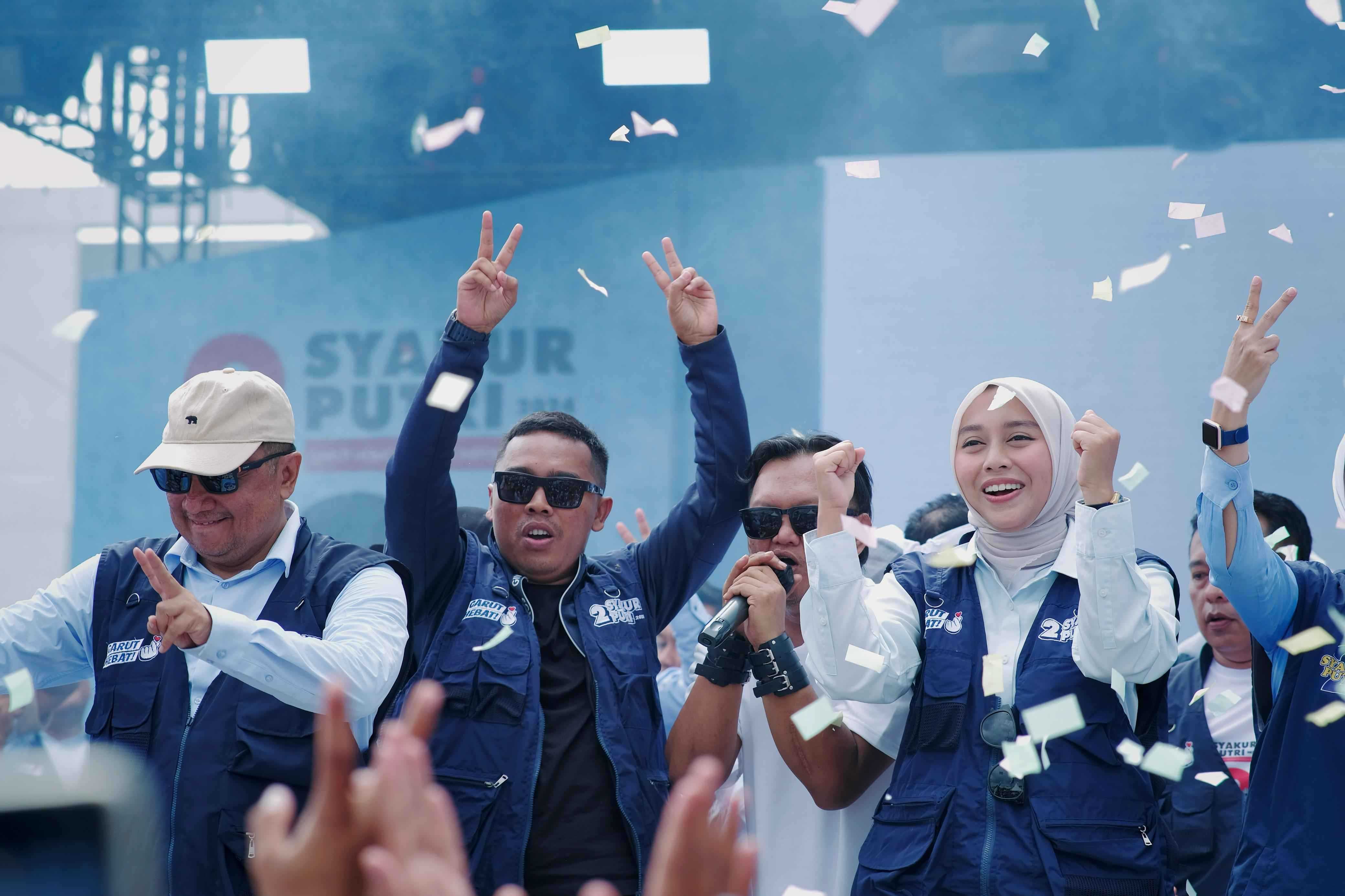 Penutupan Kampanye Dihadiri Puluhan Ribu Orang, Syakur - Putri Yakin Menangkan Pilkada Garut 2024